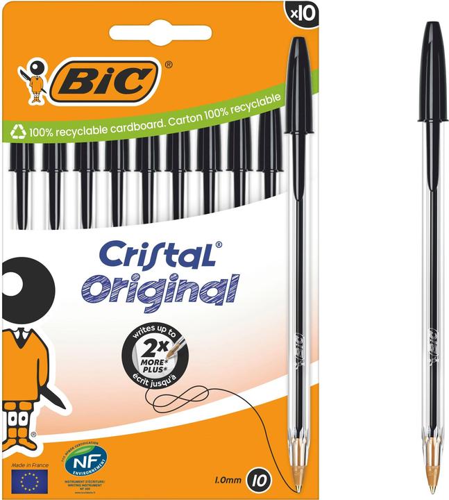 Produktbild Bic Cristal 10er Beutel (Transparent, 10 x)