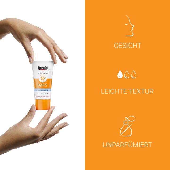 Actual product image Eucerin Sensitive Protect (Sun cream face, SPF 50, 50 ml, 78 g)