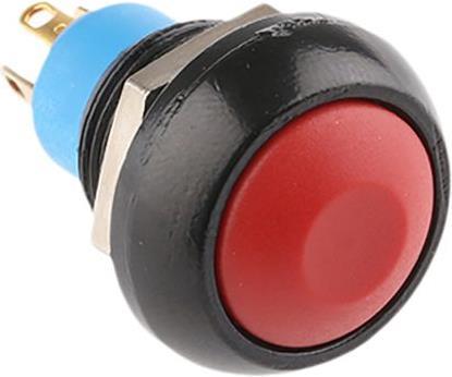 Actual product image APEM Mom Pushbutton Switch - Red 1no+1nc
