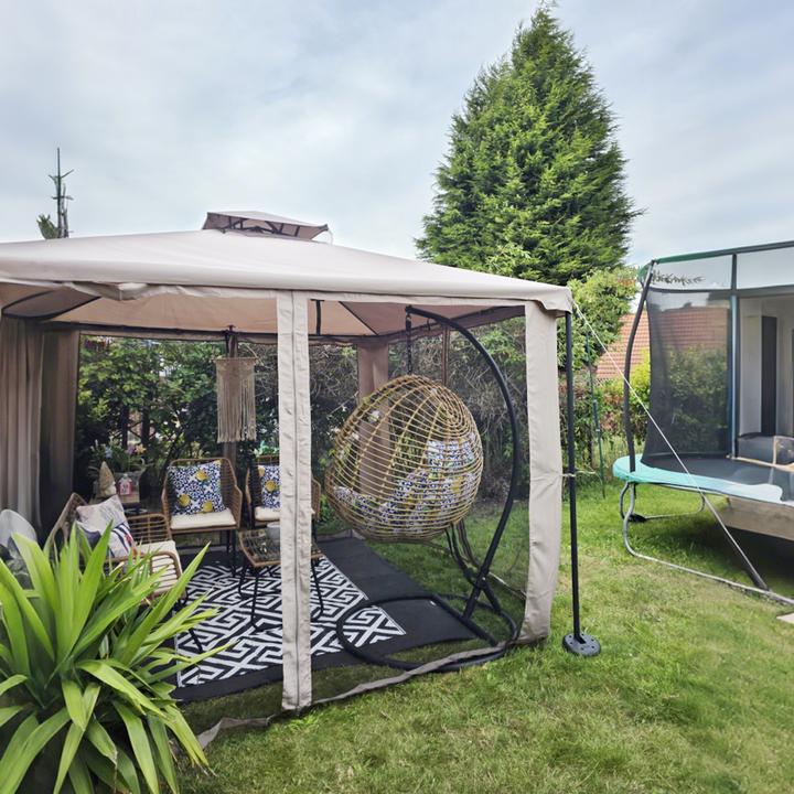 Produktbild Outsunny Gartenpavillon mit Moskitonetz (295 cm, 295 cm)