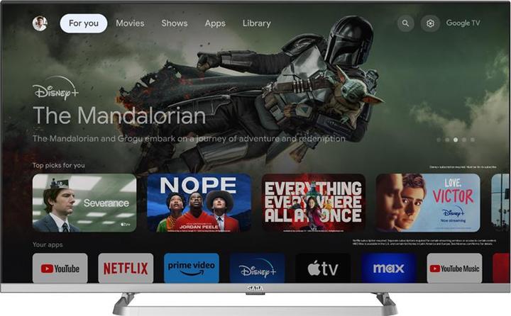 Actual product image Saba SA40Q80GTV TV 101.6 cm (40') Full HD Smart TV Wi-Fi Grey 250 cd/m² (40", QLED)