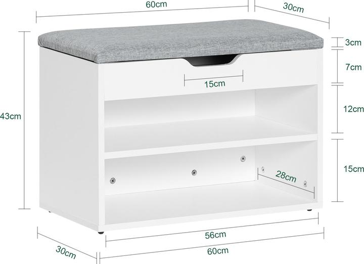 Produktbild SoBuy Porter (60 x 30 x 43 cm)