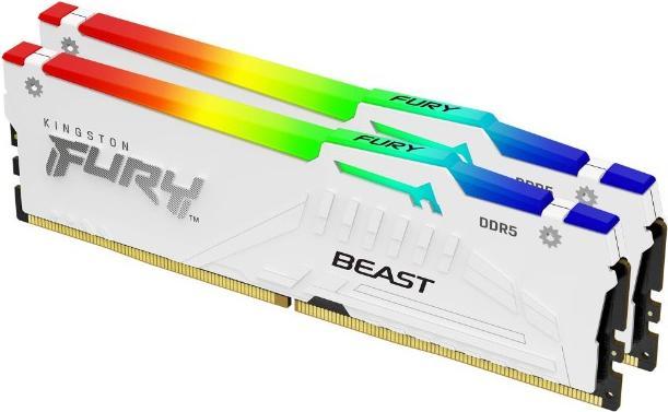 Produktbild Kingston RAM D5 5200 16GB C40 FURY Beast W RGB K2 (2 x 8GB, 5200 MHz, DDR5-RAM, DIMM)