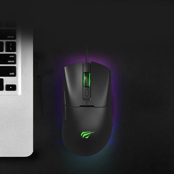 Image du produit Havit MS966 RGB wired gaming mouse (black) (Filaire)