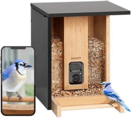 Image du produit Birdfy Mangeoire Bambou AI par Abonnement + Panneau Solaire