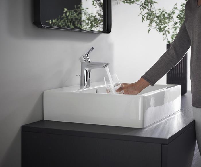 Produktbild hansgrohe Logis Einhebel-Waschtischarmatur 100 mit Metall Zugstangen-Ablaufgarnitur