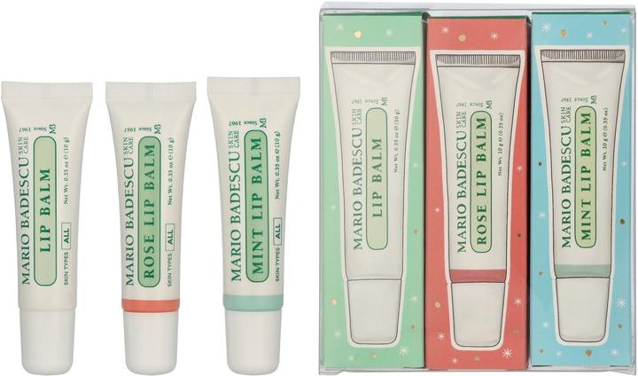 Image du produit Mario Badescu Trio de baume à lèvres - 10 grammes (Kit de soin des lèvres)