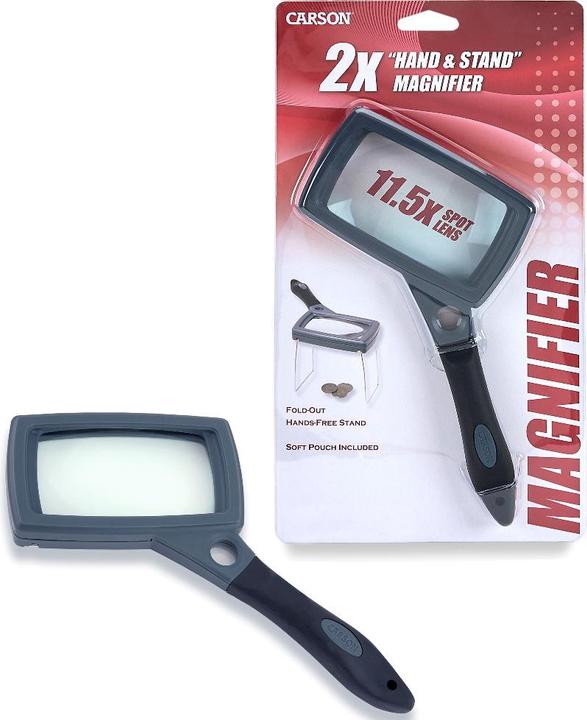 Produktbild Carson Handlupe mit Gummi Griff 2,5x85mm