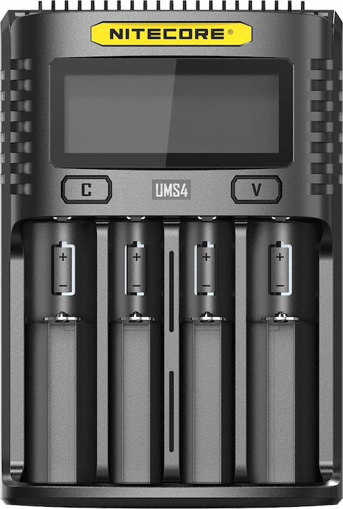 Actual product image Nitecore UMS4 USB quick charger (1 pcs., AAA, AA, Battery + charger)