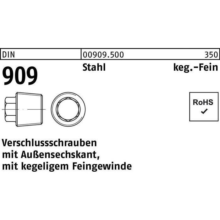 Bouchon visibile DIN 909 con bordo esterno 6, Accessori di elettronica + Alloggiamento