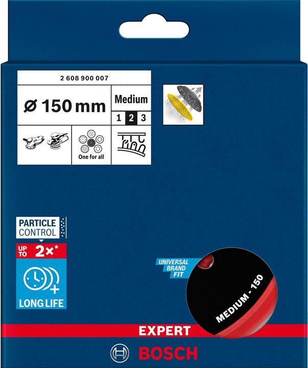 Produktbild Bosch Professional Zubehör EXPERT Multihole Universalstützteller, 150 mm, Medium (Mittel)
