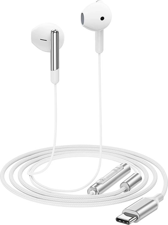 Produktbild Acefast L3 Wired USB-C Headphones with Microphone - White (Kabelgebunden)