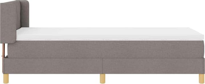 Image du produit VidaXL Lit Boxspring Avec Matelas Tissu Taupe (100 x 200 cm)