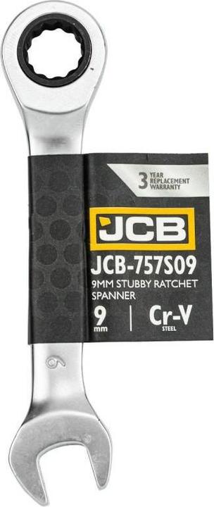 Actual product image JCB Short ratchet ring spanner 9 mm (9 mm)