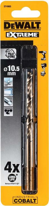 Actual product image DeWalt Metal drill (10.5 millimetres)