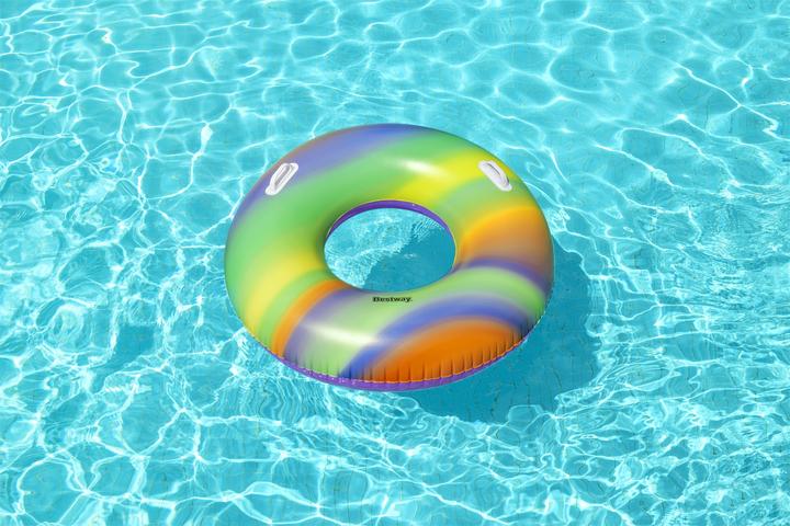 Actual product image Bestway Swimming ring Rainbow 1.19m