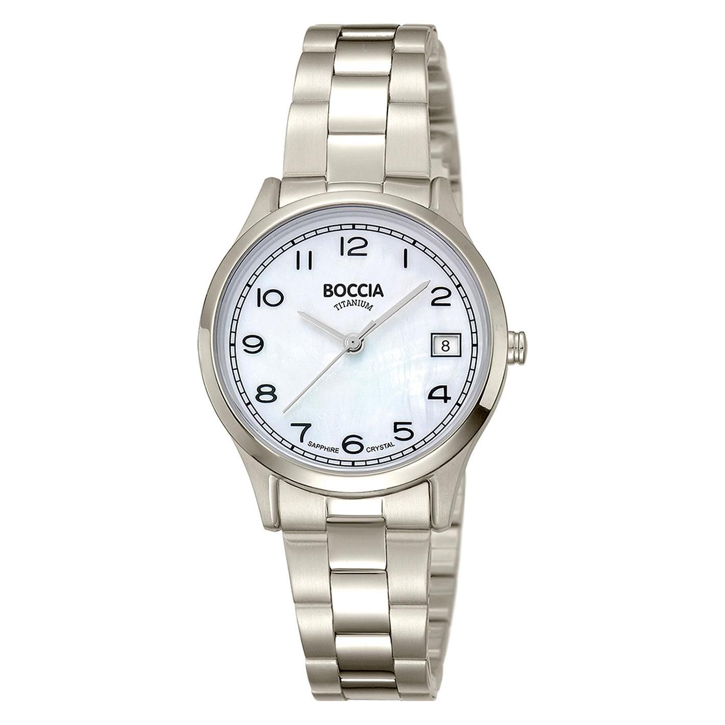 Boccia, Horloge, 3324-01 Dameshorloge Titanium 31mm 5ATM, Zilver, (Analoog Horloge)