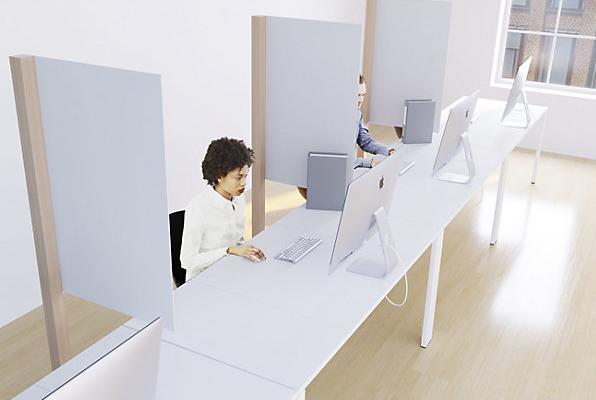 Image du produit Paperflow Cloison de protection sur pied, h x l 1760 x 980 mm, coloris de la cloison: (98 x 176 cm)