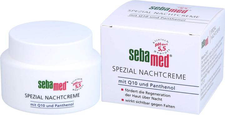 Actual product image Sebamed special night cream with Q10 and panthenol, 75 ml cream (75 ml, Night cream)