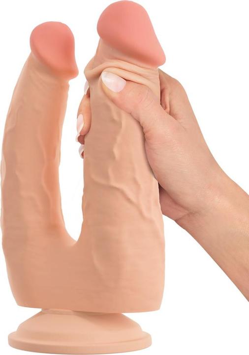 Actual product image Nature Skin Bendable Double Penetrator
