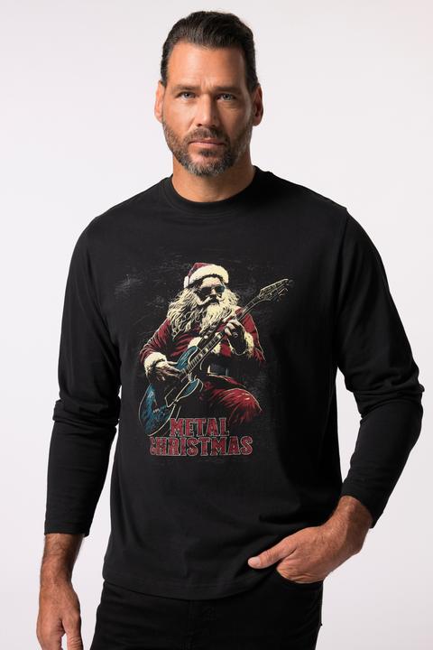 Actual product image JP1880 JP 1880 long-sleeved top, Xmas print, round neck, up to 8 XL (4XL)