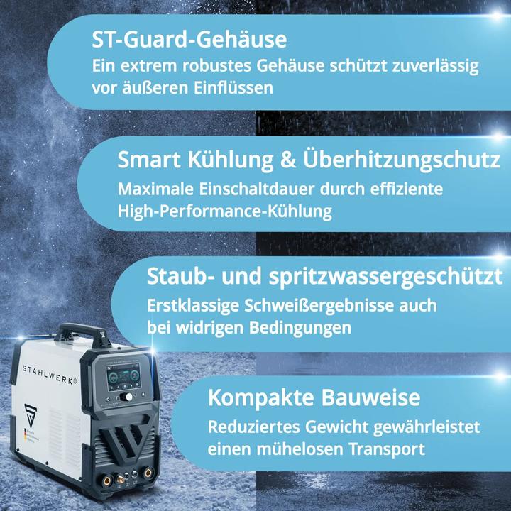 Produktbild Stahlwerk Schutzgas-Schweissgerät AC/DC WIG 200 Puls Pro Touch Vollausstattung