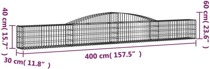 Produktbild vidaXL Gabionenkorb