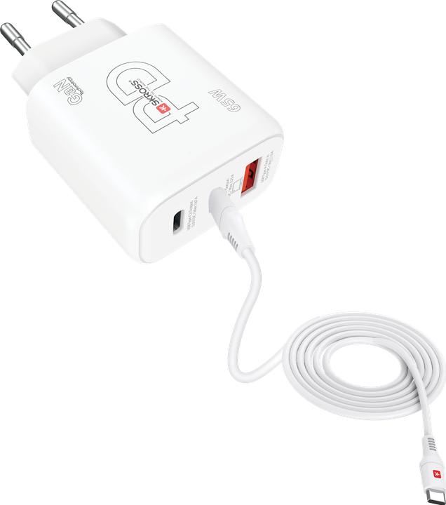 Skross Chargeur de puissance GaN UE Combo (65 W, 3 ports)