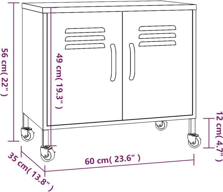 Produktbild vidaXL Schrank (60 x 35 x 56 cm)