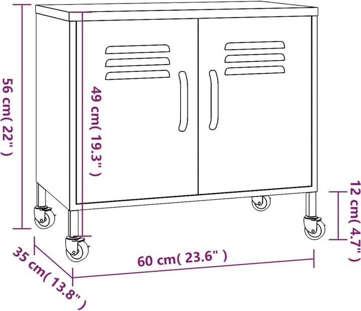 Produktbild vidaXL Schrank (60 x 35 x 56 cm)