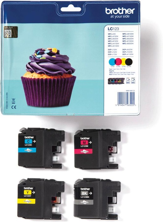 Produktbild Brother LC-123VALBP Value Pack (M, BK, Y, C)