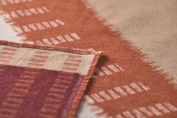 Actual product image David Fussenegger Flannel blanket boho pattern.45697440