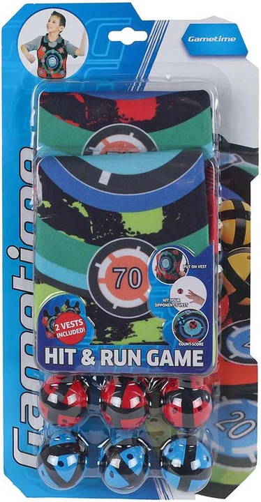 Produktbild Gametime Klett-Wurfspiel mit 2 Westen und 6 Bällen