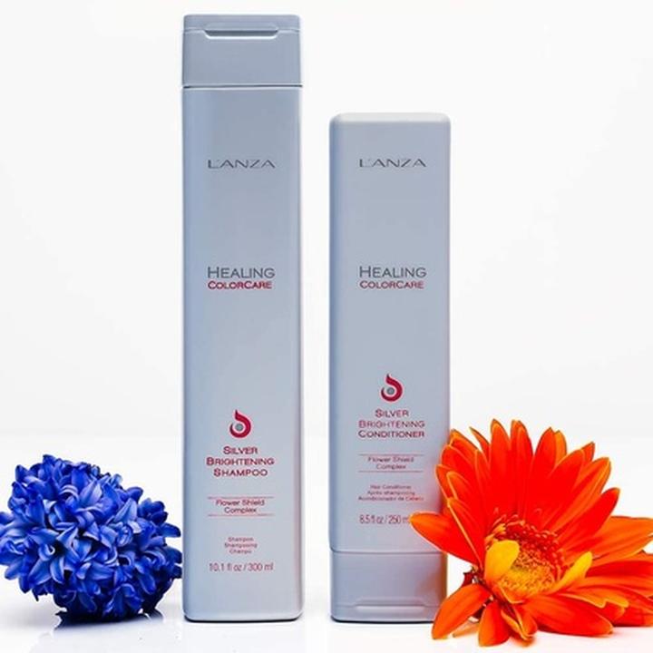 Produktbild L'Anza Healing Colorcare - Silver Brightening Shampoo (1000 ml, Flüssiges Shampoo)