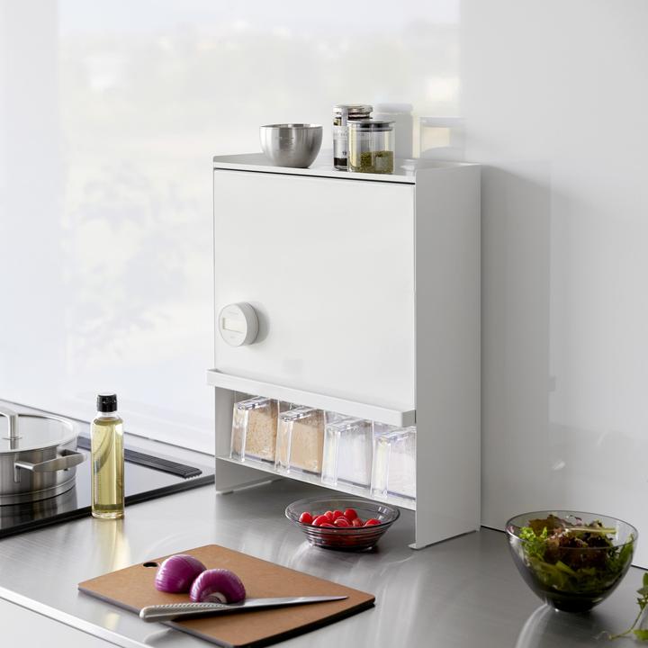 Actual product image Yamazaki 3-tier TOWER spice rack