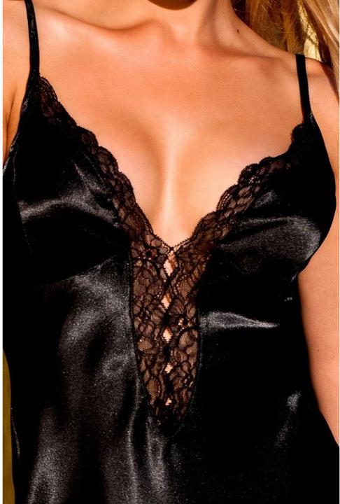 Image du produit Kalimo Chemise de nuit en noir (S)