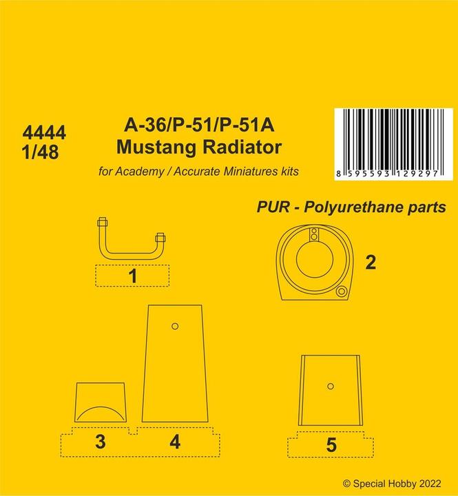 Image du produit CMK A-36 Apache / P-51 / P-51A Mustang Radiateur