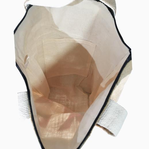 Immagine prodotto Bekos Shopper grande in iuta "La mia borsa" nera