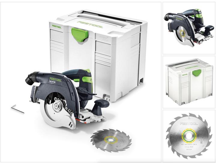 Produktbild Festool HKC 55 Li EB Basic Akku Handkreissäge 18V ( 201358 ) 160 mm Brushless Solo im Systainer -