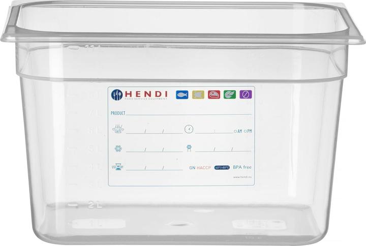 Hendi Récipients Gastronorm 1/2 GN 1/2 (GN 1/2, 12.50 l)