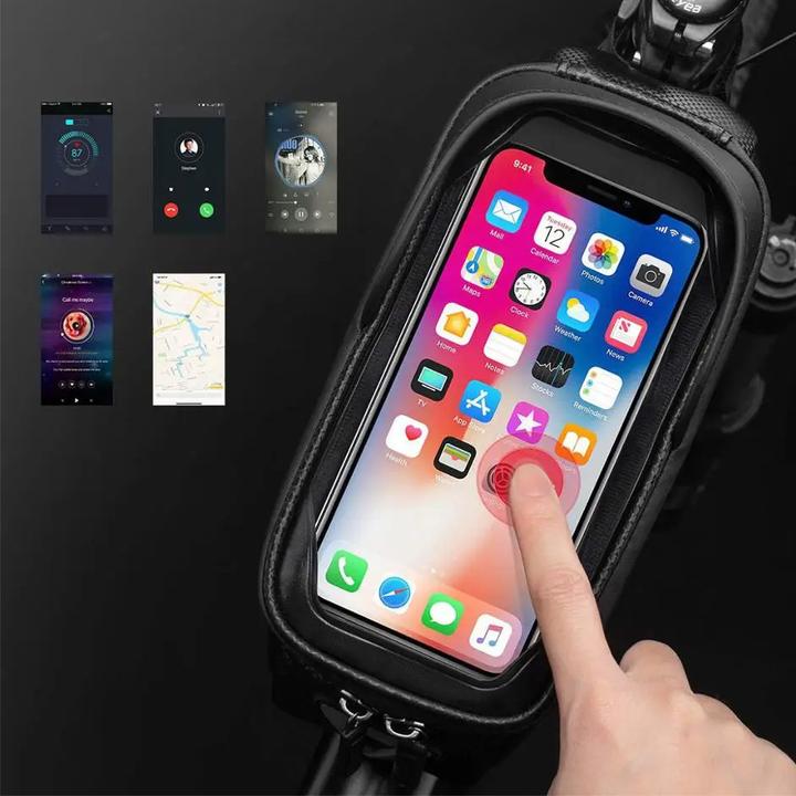 Produktbild Rockbros B68-1 armored bicycle bag for phone 1.5l - black (1.70 l, Rahmentasche)