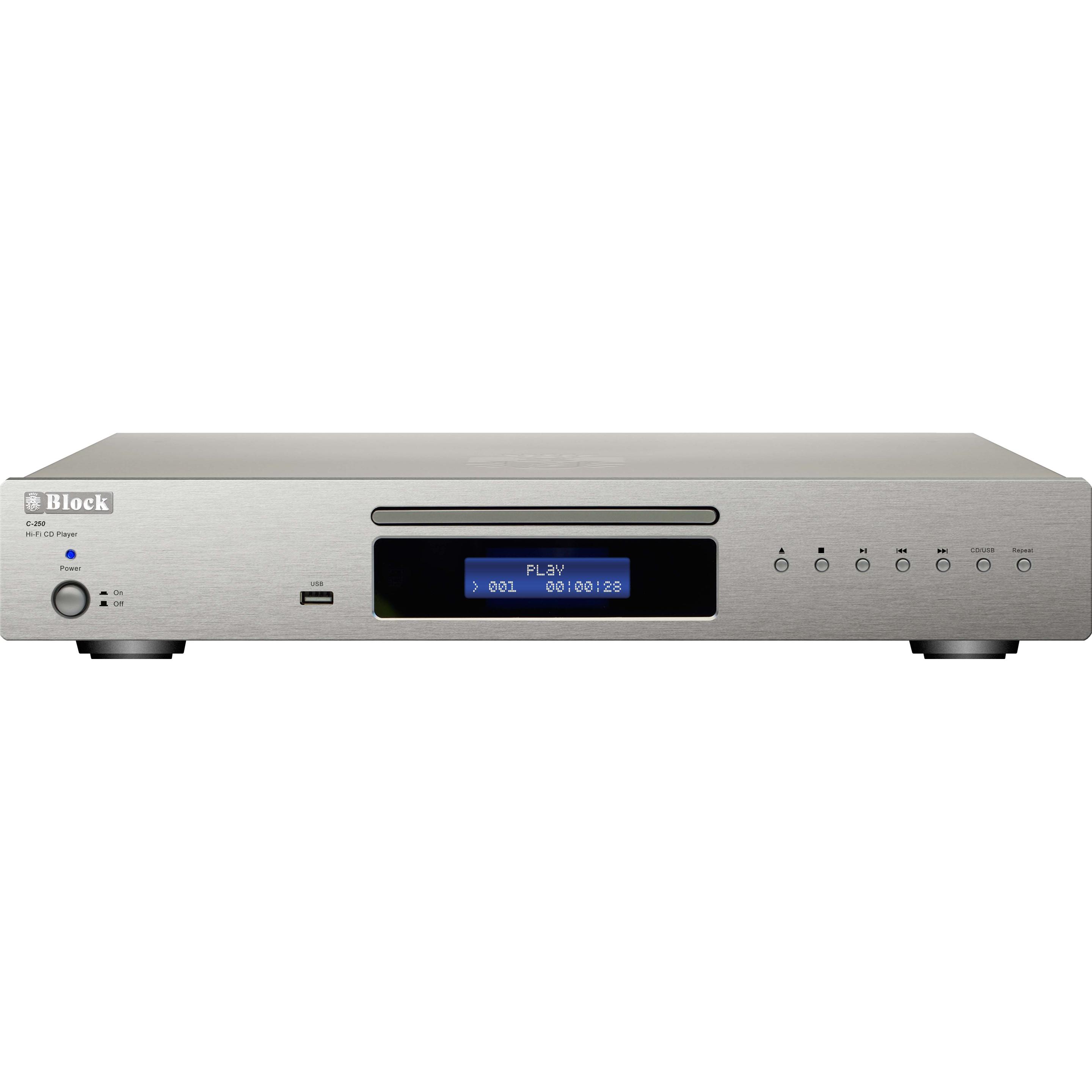 Audioblock Block C-250 HiFi cd-speler Zilver (Lettore CD), Componente HiFi, Argento