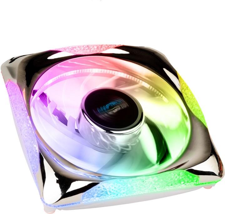 Actual product image Lamptron PLUTO + ARGB PWM fan 3 pcs. - black (120 mm, 3 x)