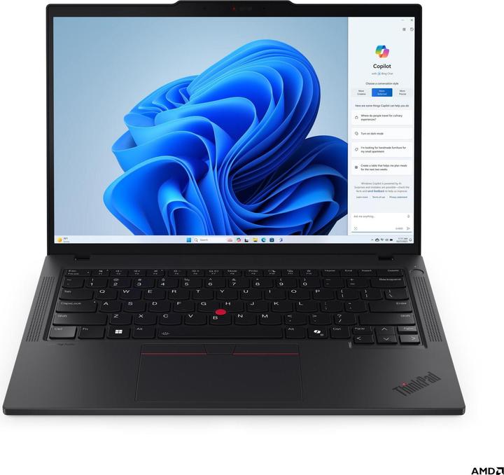 Produktbild Lenovo ThinkPad T14 Gen 5 (14", AMD Ryzen 5 8540U, 32 GB, 1000 GB, DE)