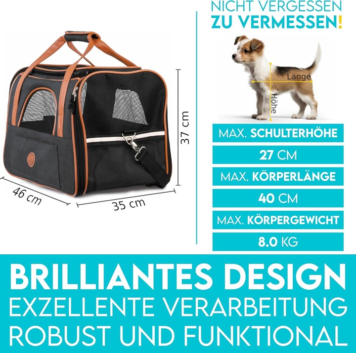 Image du produit Hund ist König Sacs pour chiens et chats (Chat, Chien, Lavable, Respirant, Pliable)