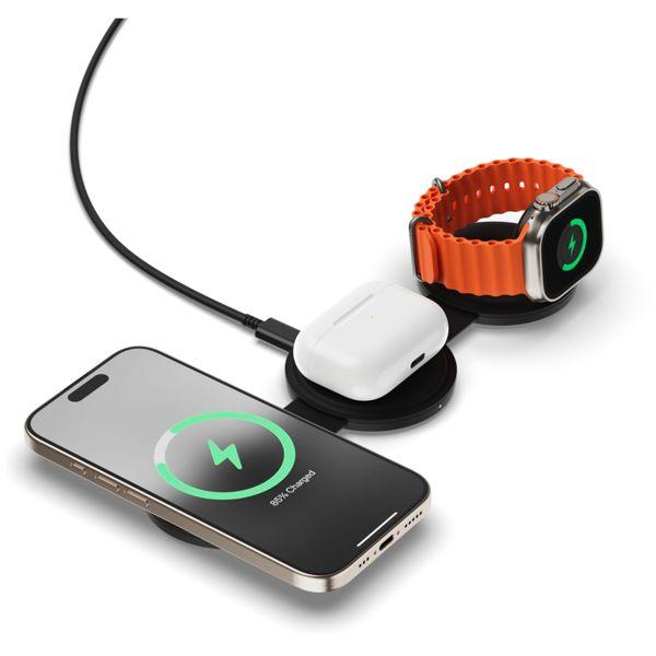 Immagine prodotto Satechi Caricabatterie wireless OntheGo 3-in-1 con Qi2 (15 W)