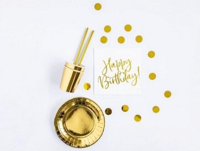 Produktbild Partydeco Party Dekorationsset Gold Geburtstagsdeko (60 Stk.)