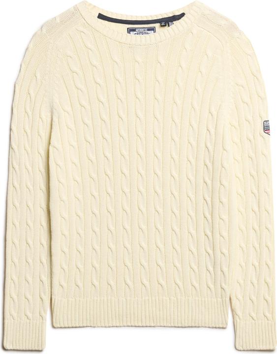 Superdry Lässiger Strickpullover mit Zopfmuster