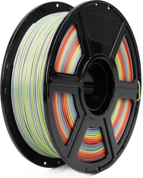 Actual product image FlashForge PLA Silk 1.75mm Rainbow 1.0 (Filament monitoring system)