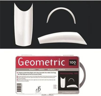 Actual product image Beautynails Bna Geometric White Tips X100 (Artificial nails)